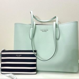 Kate Spade All Day Tote in Crystal Blue Mint Green
